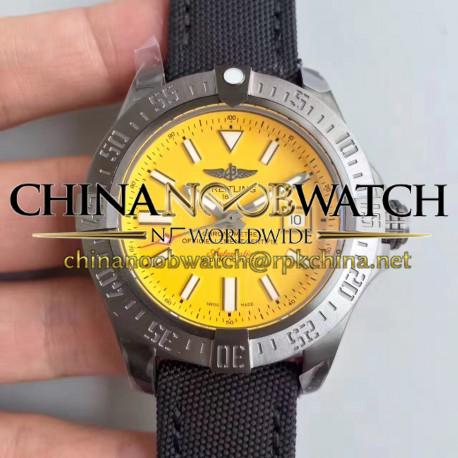 Replica Breitling Avenger II Seawolf A1733110/I519/106W/A20BASA.1 GF Stainless Steel Yellow Dial Swiss 2836-2