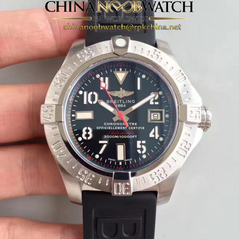 Replica Breitling Avenger II Seawolf A1733110/F563/153S/A20DSA.2 N Stainless Steel Black Dial Swiss 2836-2