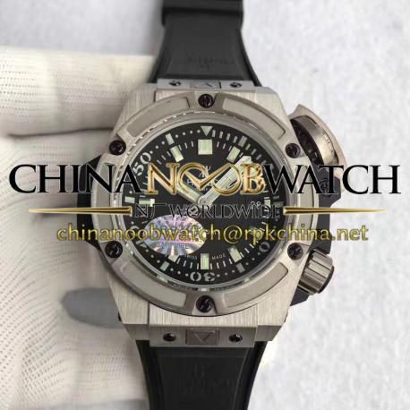 Replica Hublot Big Bang King Power Musee Oceanographique Monaco 731.NX.1190.RX HBB V6 Titanium Black Dial Swiss 7750