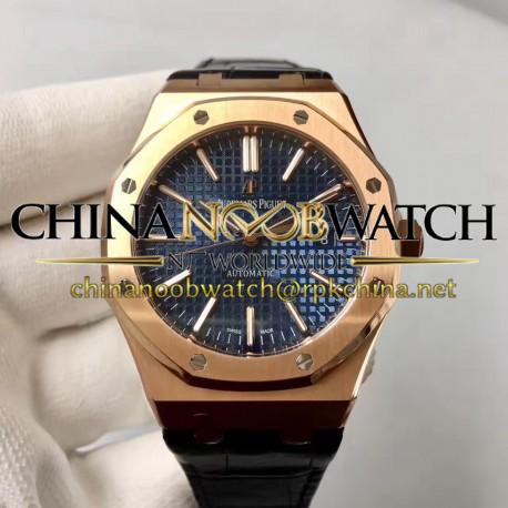 Replica Audemars Piguet Royal Oak 15400 JF Rose Gold Blue Dial Swiss 3120