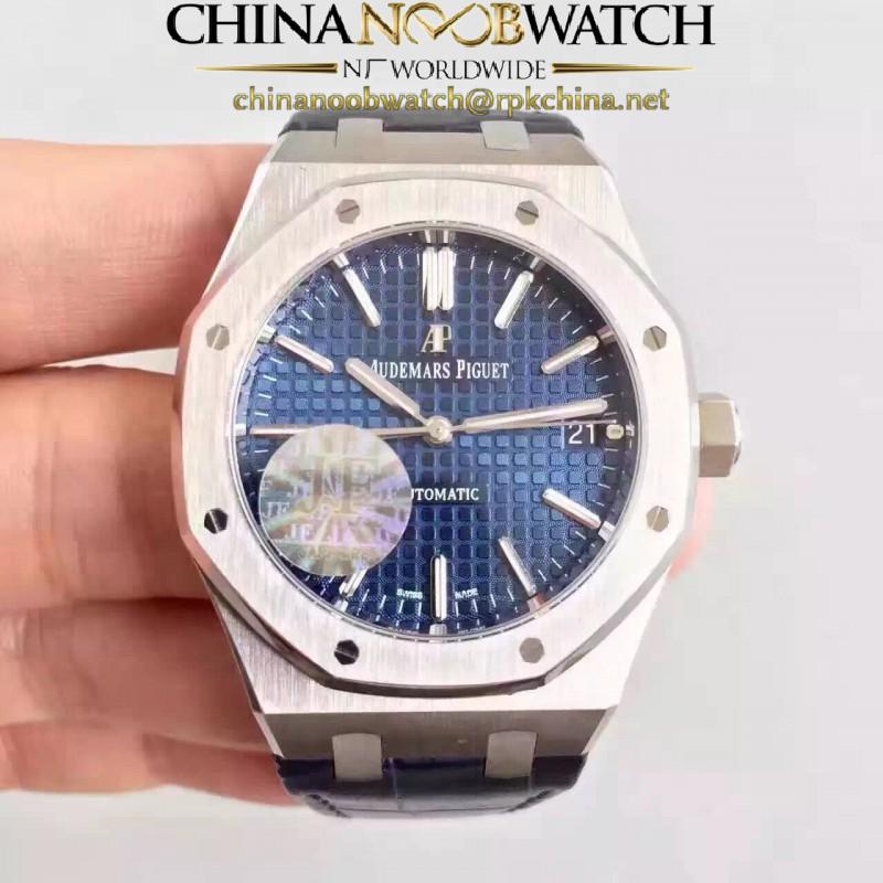 Replica Audemars Piguet Royal Oak 15450 JF Stainless Steel Blue Dial Swiss 3120