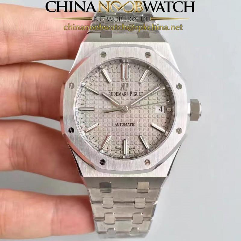 Replica Audemars Piguet Royal Oak 15450 JF Stainless Steel Grey Dial Swiss 3120