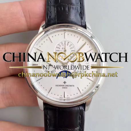 Replica Vacheron Constantin Patrimony Perpetual Calendar 43175/000P-B190 BF Stainless Steel White Dial Swiss 1120 QP