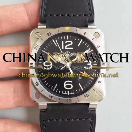Replica Bell & Ross BR 03-93 GMT ZF Stainless Steel Black Dial M9015