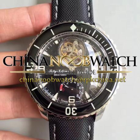 Replica Blancpain Fifty Fathoms Tourbillon 5025-1530-52A ZF Stainless Steel Black Dial Swiss 25A