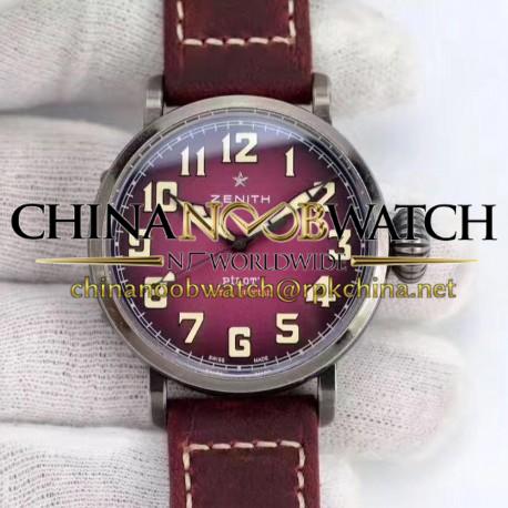 Replica Zenith Pilot Type 20 Extra Special Ton Up 45MM 11.2430.679.21.C801 XF Stainless Steel Purple Dial M9015