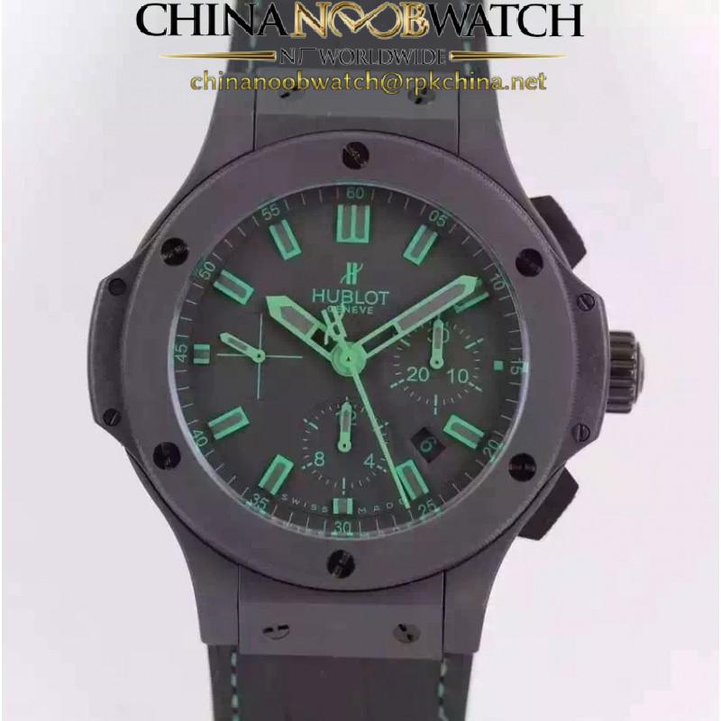 Replica Hublot Big Bang All Black Green 301.CI.1190.GR.ABG11 HBB V6 Ceramic Black Dial Swiss HUB4100