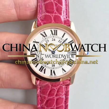 Replica Ronde Solo De Cartier Ladies W6701008 36MM K11 Rose Gold White Dial Swiss Quartz