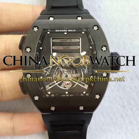 Replica Richard Mille RM69 Erotic Tourbillon KV Black Titanium Black Dial Swiss Caliber RM69