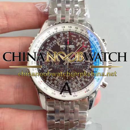 Replica Breitling Navitimer Montbrillant Datora A21330 JF Stainless Steel Chocolate Dial Swiss 7750