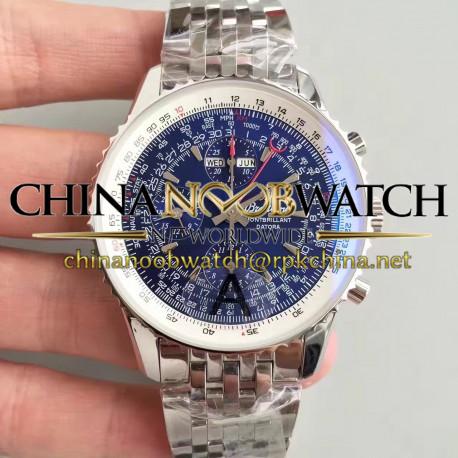 Replica Breitling Navitimer Montbrillant Datora A21330 JF Stainless Steel Blue Dial Swiss 7750