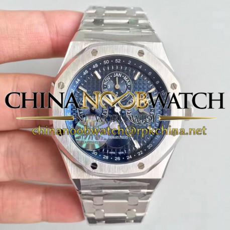 Replica Audemars Piguet Royal Oak Perpetual Calendar 41MM 26574ST.OO.1220ST.02 JF Stainless Steel Blue Dial Swiss 5134