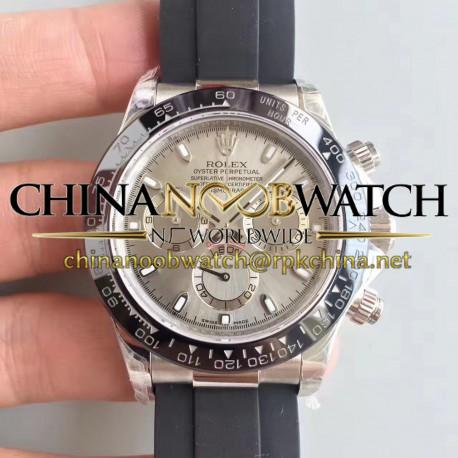 Replica Rolex Daytona Cosmograph 116519LN JH Stainless Steel Grey Dial Swiss 4130 Run 6@SEC