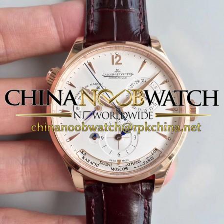 Replica Jaeger-LeCoultre Master Geographic Gold 1422521 BF Rose Gold Silver Dial Swiss Caliber 939A/1