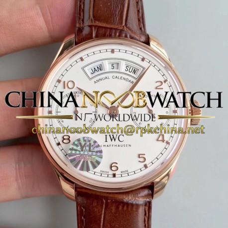 Replica IWC Portugieser Annual Calendar IW503504 YL Rose Gold White Dial Swiss 52850