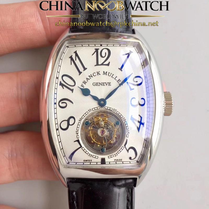 Replica Franck Muller Cintree Curvex Imperial Tourbillon 8880 T LH Stainless Steel White Dial Swiss Tourbillon