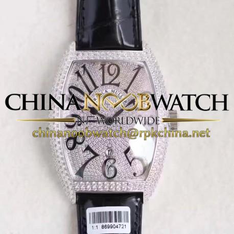 Replica Franck Muller 7880 SC DT ZX Stainless Steel & Diamonds Diamond Dial Swiss 2824-2