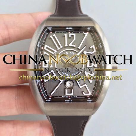 Replica Franck Muller Vanguard V45 TF Titanium Anthracite Dial Swiss 2892-2