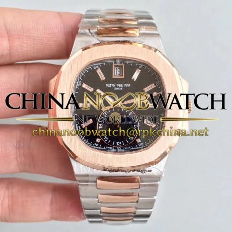 Replica Patek Philippe Nautilus 5726/1A-001 N Rose Gold & Stainless Steel Black Dial Swiss 324 S QA LU 24H/303