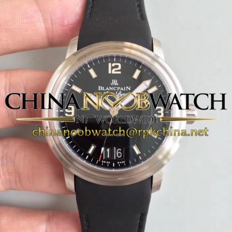 Replica Blancpain Leman Aqua Lung Grande Date 2850B-1130A-64B HG Stainless Steel Black Dial Swiss 6950