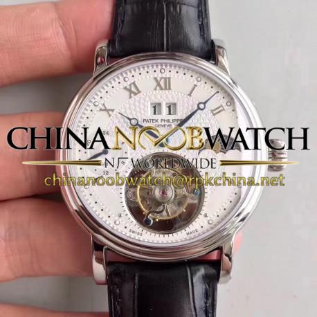 Replica Patek Philippe Grand Complication Tourbillon N Stainless Steel White Dial Swiss Tourbillon