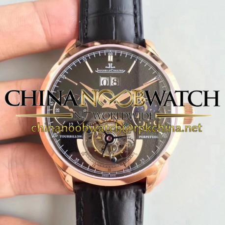 Replica Jaeger-LeCoultre Master Grande Tradition Tourbillon N Rose Gold Black Dial Swiss Tourbillon