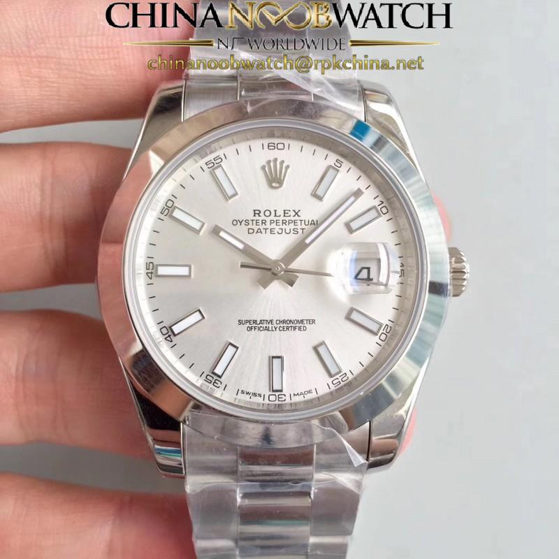 Replica Rolex Datejust II 126300 41MM N Stainless Steel Rhodium Dial Swiss 3235