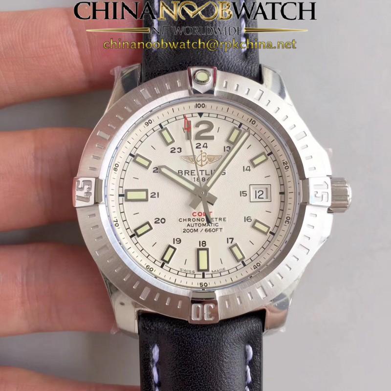 Replica Breitling Colt Automatic 44MM A1738811-G791-435X-A20BA.1 GF Stainless Steel White Dial Swiss 2824-2