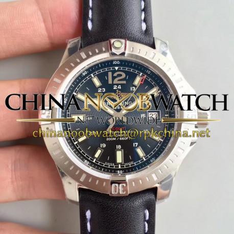 Replica Breitling Colt Automatic 44MM A1738811-BD44BKLT GF Stainless Steel Black Dial Swiss 2824-2