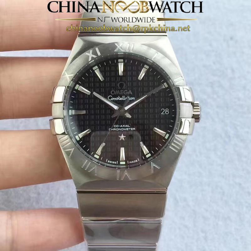 Replica Omega Constellation 123.10.38.21.01.001 38MM SSS Stainless Steel Black Dial Swiss 8500