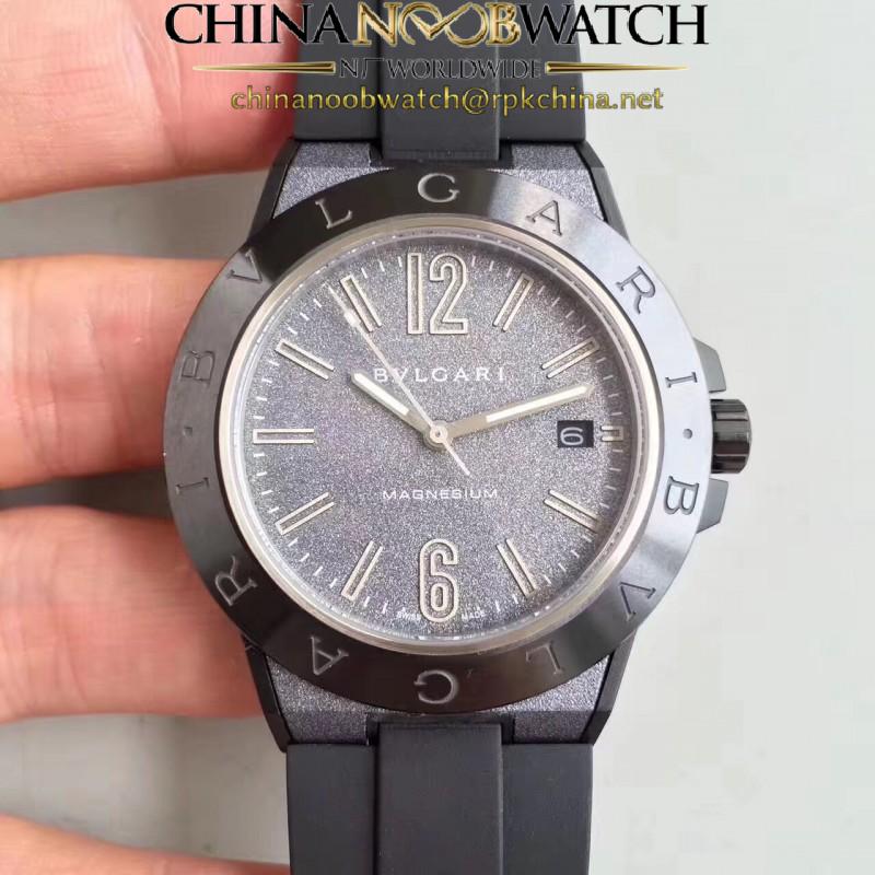 Replica Bvlgari Diagono Magnesium 102364 GF PVD Anthracite Dial M9015