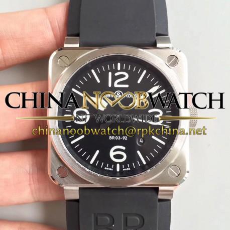 Replica Bell & Ross BR 03-92 Steel N Stainless Steel Black Dial M9015