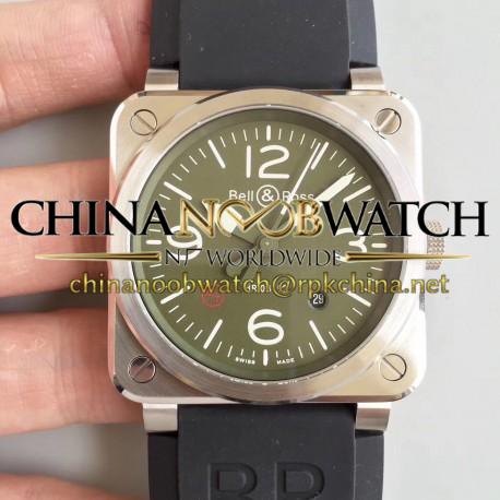 Replica Bell & Ross BR 03-92 Steel N Stainless Steel Green Dial M9015