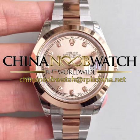 Replica Rolex Datejust II 116333 41MM EW Stainless Steel & Rose Gold Rose Gold Dial Swiss 3136