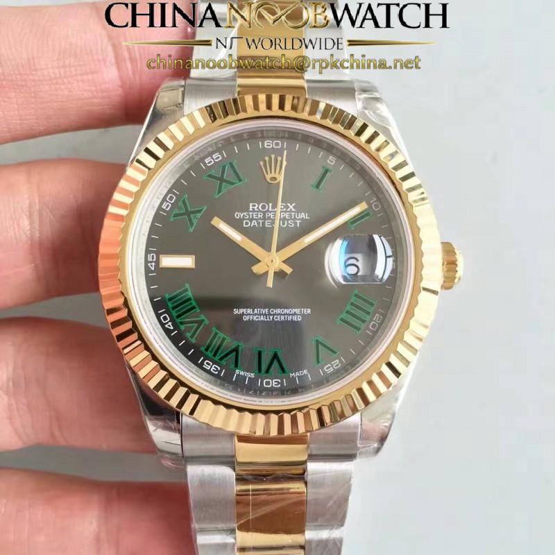 Replica Rolex Datejust II 116333 41MM EW Stainless Steel & Yellow Gold Anthracite Dial Swiss 3136