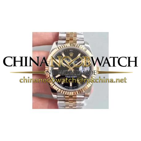 Replica Rolex Datejust II 116333 41MM EW Stainless Steel & Yellow Gold Black Dial Swiss 3136