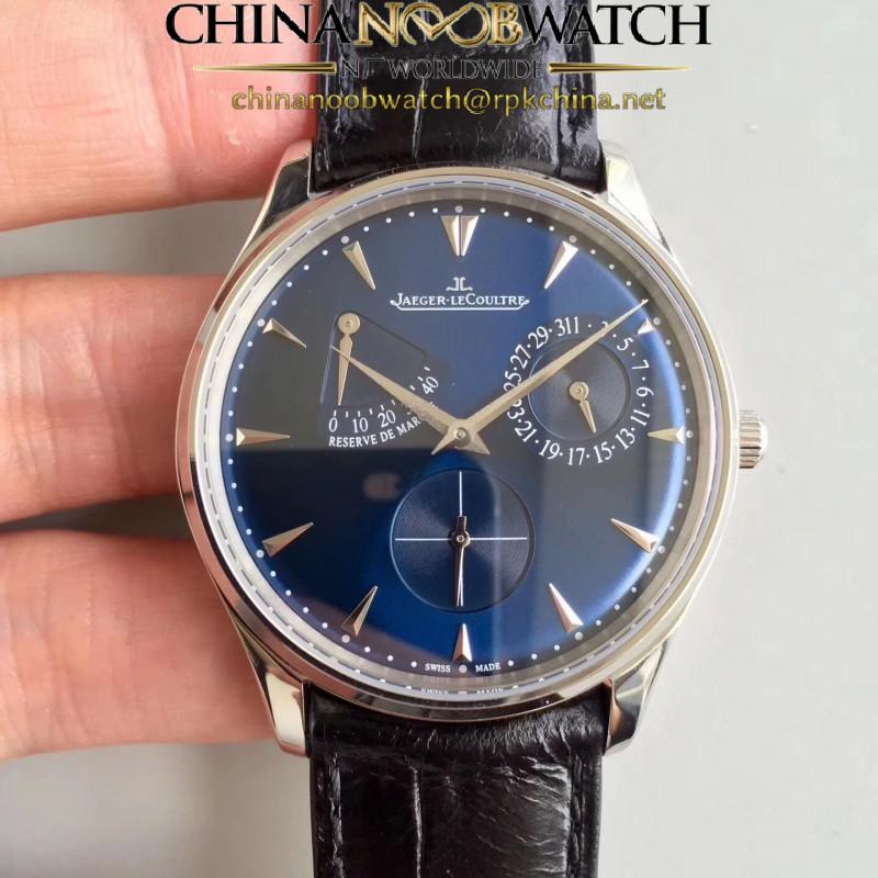 Replica Jaeger-LeCoultre Master Ultra Thin Reserve de Marche 1378480 N Stainless Steel Blue Dial Swiss Caliber 938