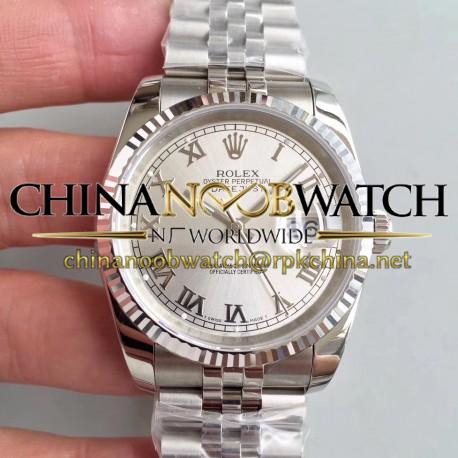 Replica Rolex Datejust 36MM 116234 MIT Stainless Steel 904L Rhodium Dial Swiss 3135