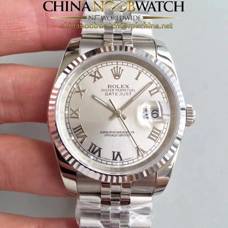 Replica Rolex Datejust 36MM 116234 MIT Stainless Steel 904L Rhodium Dial Swiss 3135