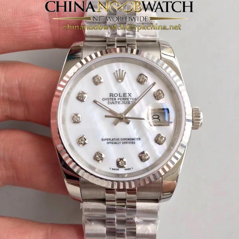 Replica Rolex Datejust 36MM 116234 MIT Stainless Steel 904L Mother Of Pearl Dial Swiss 3135