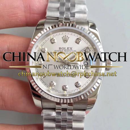 Replica Rolex Datejust 36MM 116234 MIT Stainless Steel 904L Rhodium Dial Swiss 3135