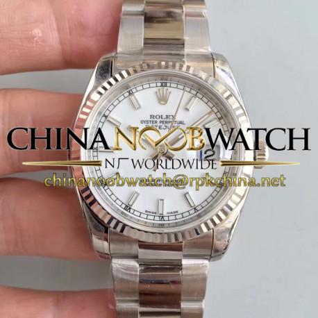 Replica Rolex Datejust 36MM 116234 AR Stainless Steel 904L White Dial Swiss 3135