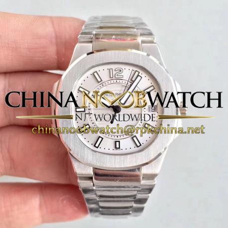 Replica Patek Philippe Nautilus Ladies 7011/1G-001 JJ Stainless Steel Silver Dial Swiss Quartz E23-250 S C