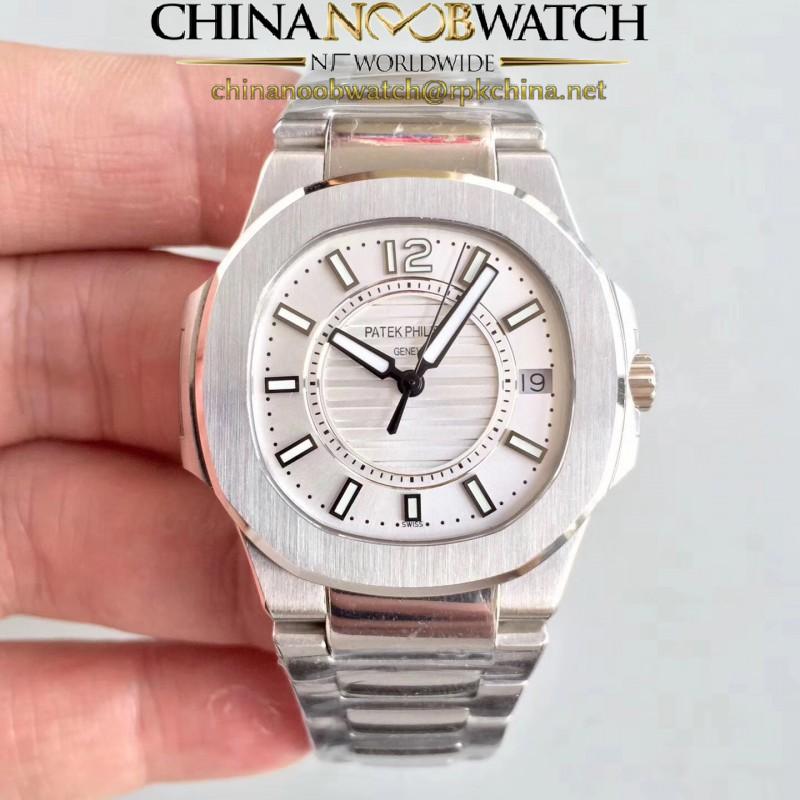 Replica Patek Philippe Nautilus Ladies 7011/1G-001 JJ Stainless Steel Silver Dial Swiss Quartz E23-250 S C