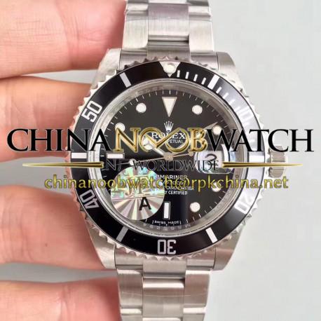 Replica Rolex Submariner Date 16610 JF V2 Stainless Steel Black Dial Swiss 3135