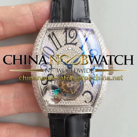 Replica Franck Muller Cintree Curvex Imperial Tourbillon 8880 T ABF Stainless Steel & Diamonds Diamond Dial Swiss Tourbillon