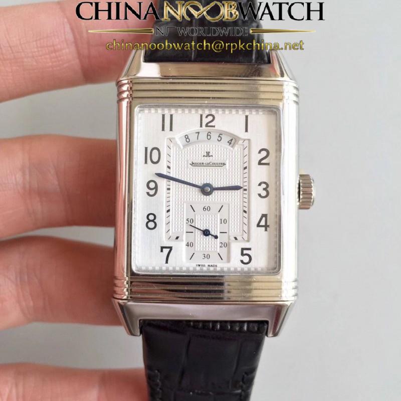 Replica Jaeger-LeCoultre Grande Reverso 986 Duodate Q3748421 N Stainless Steel Silver Dial Swiss JLC 986