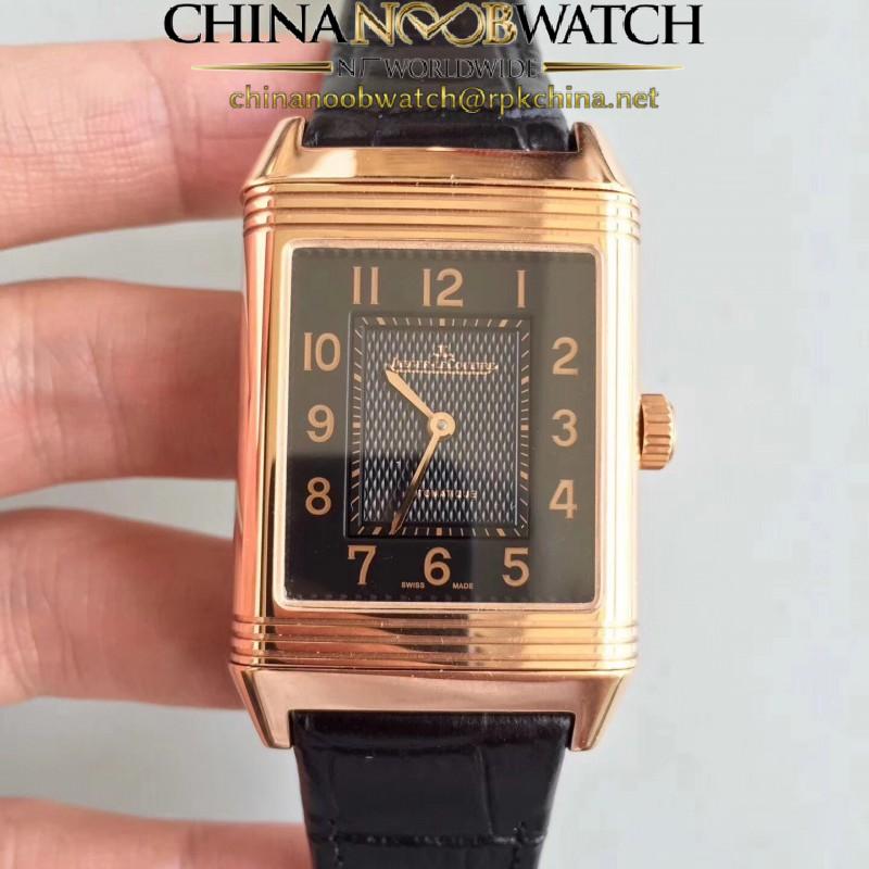 Replica Jaeger-LeCoultre Grande Reverso 986 N Rose Gold Black Dial Swiss JLC 986