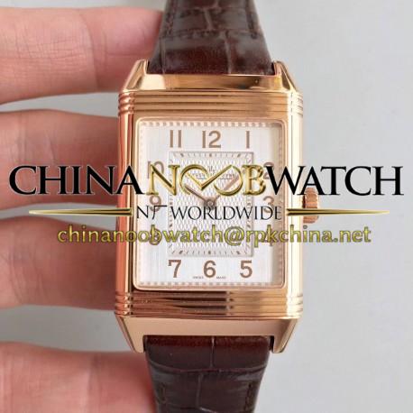 Replica Jaeger-LeCoultre Grande Reverso 986 N Rose Gold White Dial Swiss JLC 986