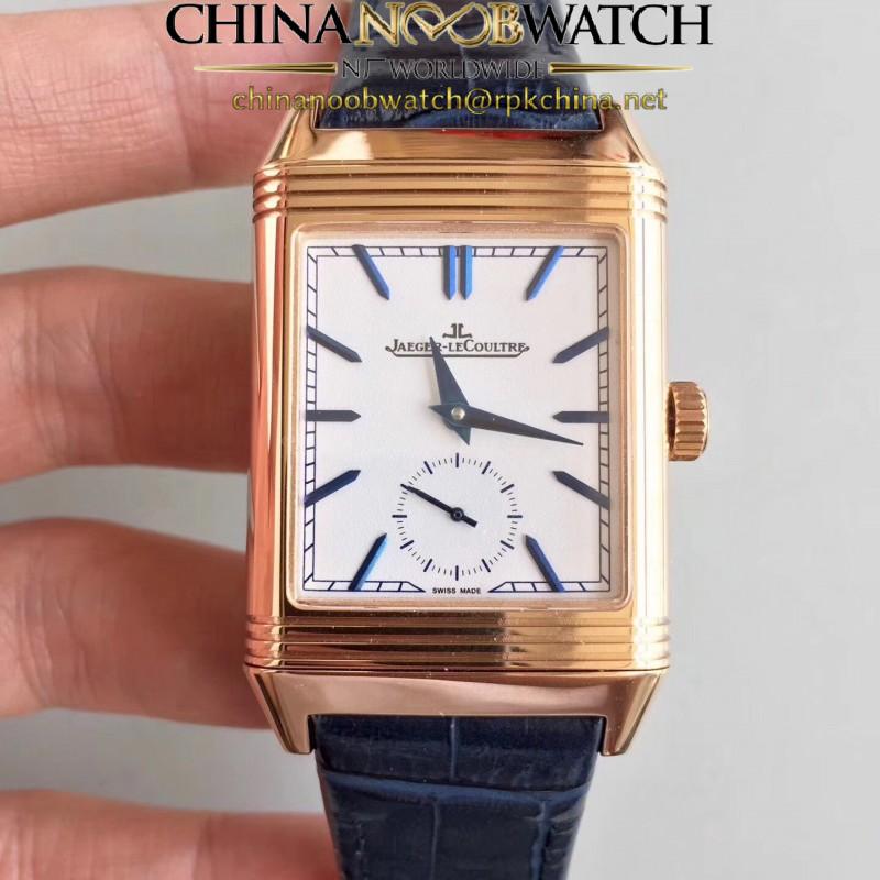 Replica Jaeger-LeCoultre Grande Reverso 986 N Rose Gold White Dial Swiss JLC 986